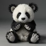 Snuggly Wool Panda Toy