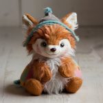 Adorable Orange Wool Fox Toy