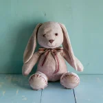 Vintage-Style Handcrafted Plush Rabbit