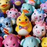 Bright and Fun Colorful Animal Toys