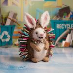 Eco-Friendly Upcycled Hedgehog Toy